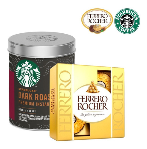 Café Instantáneo Starbucks Dark Roast + Ferrero Rocher