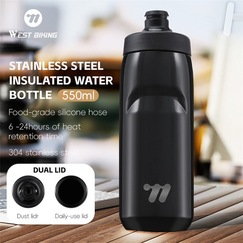 Botella De Agua Para Bicicleta Con Aislamiento De Acero Inox