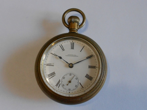 Reloj De Bolsillo Waltham Tipo Ferroviario Año 1902