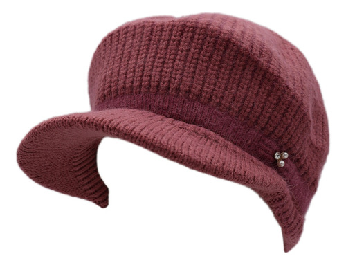 Gorro De Punto Visera, Cálido, Suave En Varios Colores