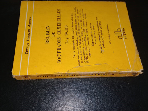 Régimen De Sociedades Comerciales Ley 19550 Jorge Zunino