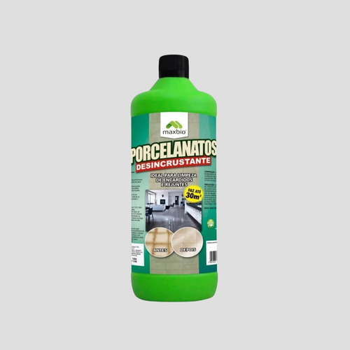 Desincrustante Porcelanato Limpeza Limpa Piso 1l Maxbio