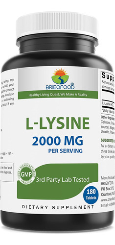 Suplemento Brieofood L-lisina 2000 - Unidad a $622