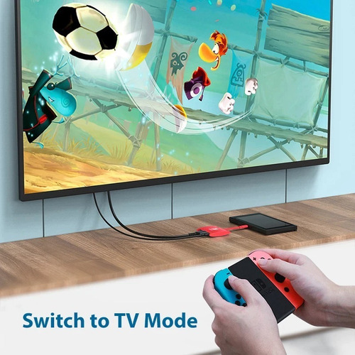 Imagen 4 de 6 de Adaptador Hub Video Para Nintendo Switch 4k 60hz Usb C Hdmi