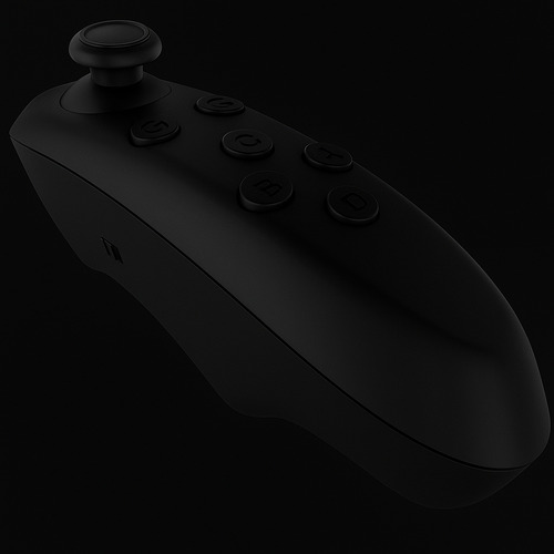 Control Bluetooth Genérica Joystick Negro Para Celular
