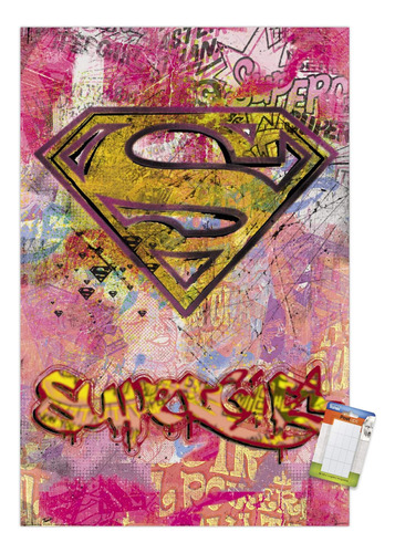 Dc Comics - Póster De Pared De Supergirl, 22.375  X 34...