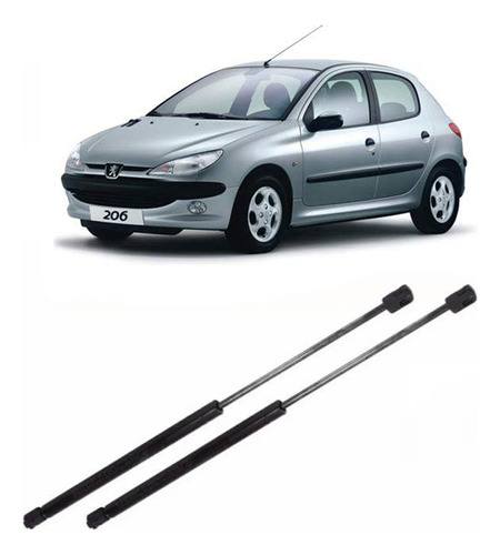 Kit X2 Amortiguadores Porton Baul Trasero Peugeot 206 5/puer