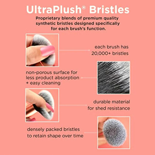 Real Techniques Face Base Makeup Brush Kit, For Concealer,