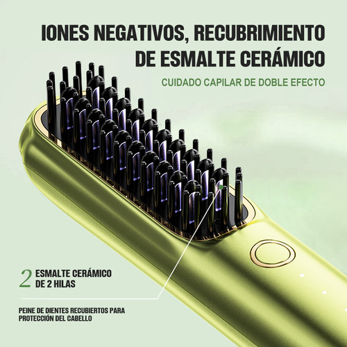 Cepillo De Pelo Eléctrico Recargable Por Usb,calefacción Mch