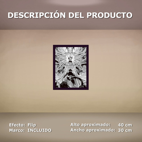 Cuadro Lenticular 3d Hunter X Hunter Meruem Netero Final