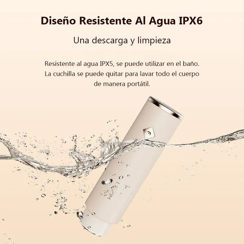Inalambrico Depiladora Facial Maquina Mujer Recargable Usb Color Blanco