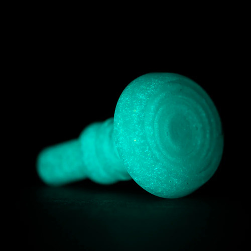 Chamber Joystick Cap Empire Glassworks Puffc Peak Pro 3d Xl Brilla En La Oscuridad Azul Claro