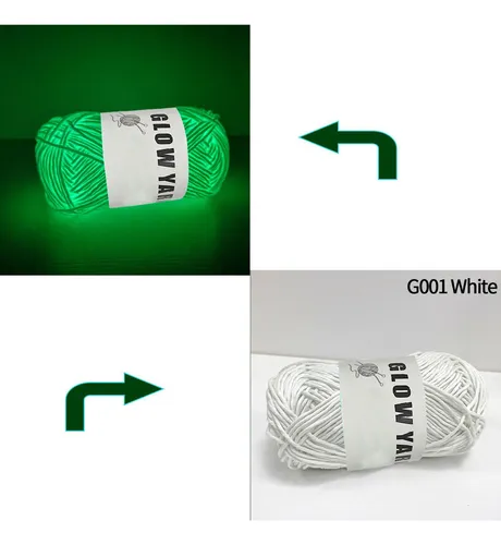Hilo Luminoso Para Tejer Hilo De Bordar De 76 Yardas Que En