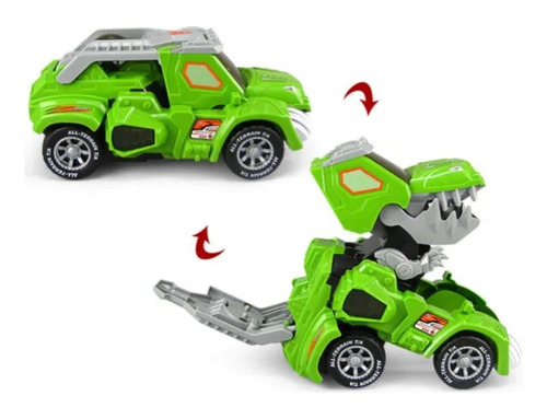 Carro 2-1 Transformer Auto Robot Dino Car 2-1 Luces Sonido 