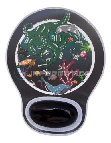 Imagen 1 de 1 de Mouse Pad Apoya Muñeca De Gel De Silicona Diseños Cdtek