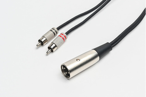 Imagen 1 de 7 de Cable Profesional Pro Audio Rca A Canon Xlr Macho 3,6 Mts