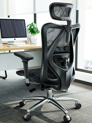 Imagen 7 de 8 de Silla Ergonómica Para Oficina Qatar Black _ Decorplas