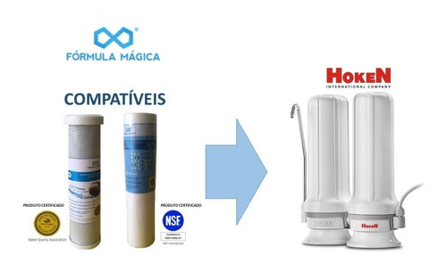 Kit Refis Filtro De Água Purificador Hoken Multi 1500