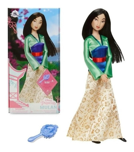 Mulan Muñeca Princesa Con Cepillo Disney Stock