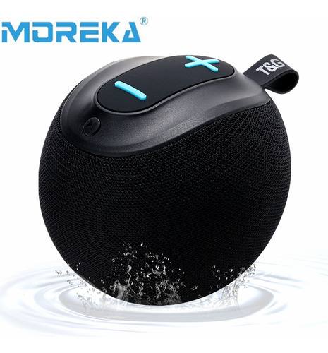 Moreka-623 Altavoz Portátil Subwoofer Inalámbrico Bluetooth 5.0 Estéreo, Tf, Resistente Al Agua, Calidad De Sonido Impactante, Color Gris