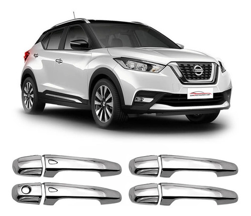 Moldura Aplique Maçaneta Com Sensor Nissan Kicks Cromado