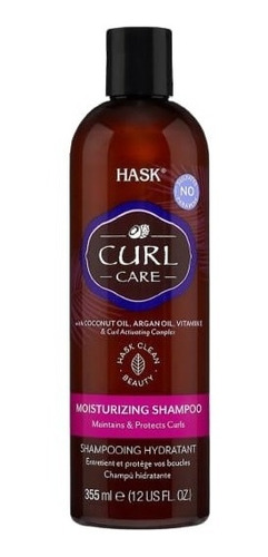 Hask Shampoo Super Hidratante Para Rizos Curl Care 355ml.