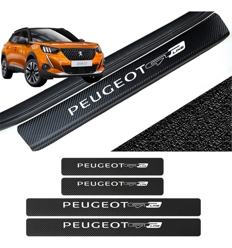 Sticker Protección De Estribos Puertas Peugeot 2008 Gt 