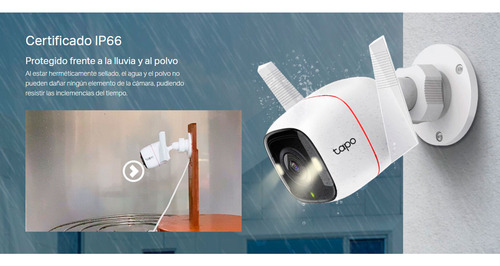Cámara Seguridad Wi-fi Exterior Tp-link Tapo C320ws 4mp 2k