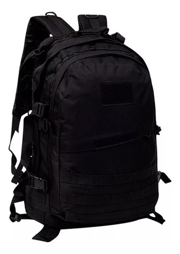 Mochila Táctica Forest Porta Notebook Trekking Urbana Viaje Color Negro