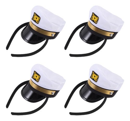 Disfraz Infantil Sailor Hat Hair Hoops, 4 Unidades