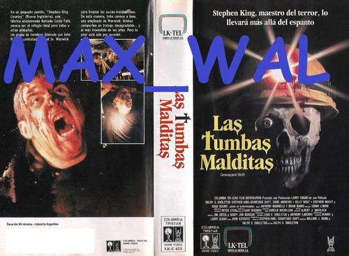 Las Tumbas Malditas Vhs Stephen King Terror Graveyard Shift