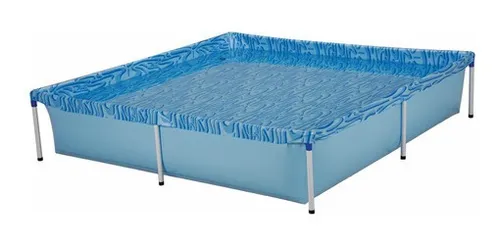 Piscina Estruturada Infantil Mor 1500 Litros Quadrada Nova