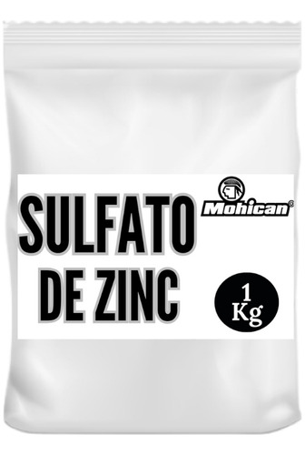 Sulfato De Zinc Mohican Bolsa 1 Kg