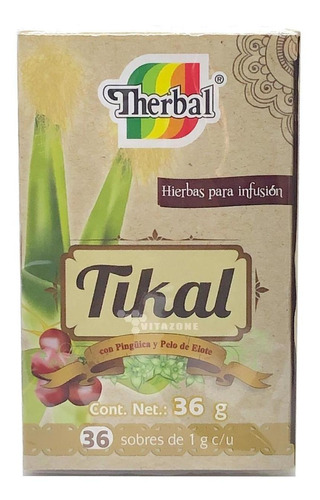 Tikal Té 36 Sobres Pingüica Pelo De Elote Therbal | MercadoLibre