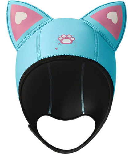 Gorro De Esnórquel Con Orejas De Gato 3mm, Capucha Neopreno