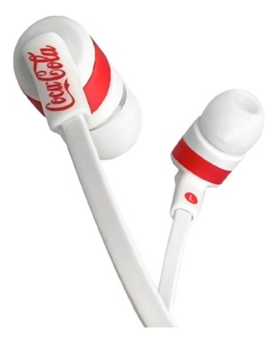 Easy Earphone Coca-cola - Fone De Ouvido Microfone - Branco