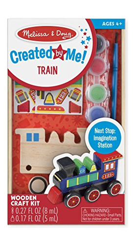 Kit De Manualidades De Madera Melissa Doug Train