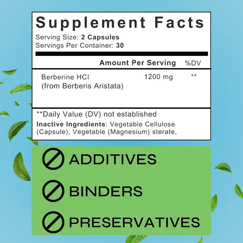 Extracto De Berberina Alta Potencia 1200 Mg A Base De Planta