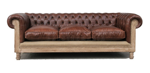 Sillon Chester Restoration Sofa Chesterfield Cuero Vacuno