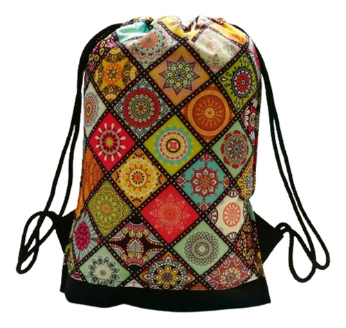 Tula Mandala  Mochila Mandalas Doble Bolsillo   