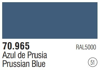 Tinta  Prussian Blue 70965 Model Color Vallejo Modelismo