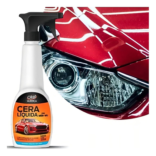Cera Automotiva Liquida Orbi-max 500 Ml Carnaúba Orbi