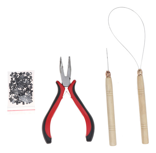 Kit De Herramientas De Extensión De Cabello Micro Ring, Alic