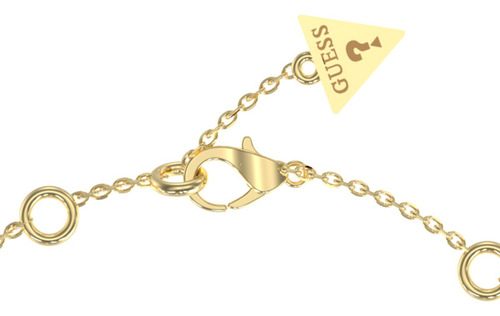 Pulsera Guess Panarea Cristal Mujer Dorado Dorado 9 Cm 18 Cm