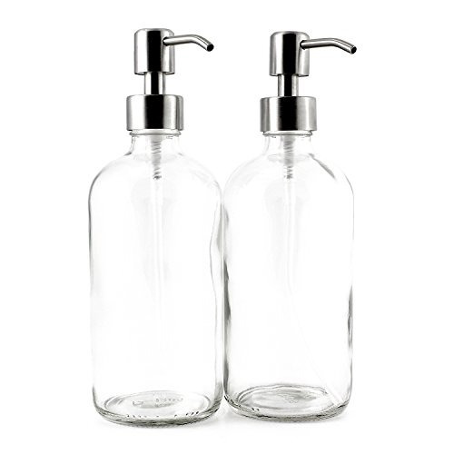 Botellas Redondas De 16 Oz De Vidrio Transparente Boston Bom