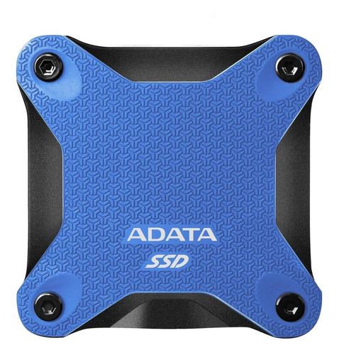 Disco sólido SSD externo Adata ASD600Q-480GU31-C 480GB azul