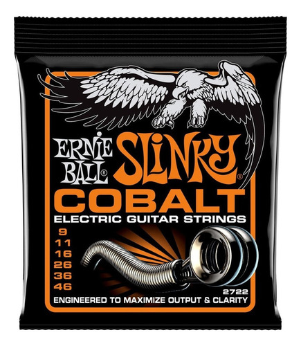 Cuerdas Ernie Ball Guitarra Eléctrica 9-46 Cobalt 2722