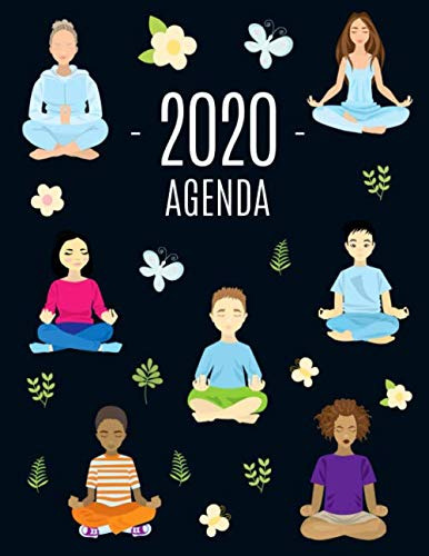 Meditacion Y Yoga Agenda 2020: Planificador Diaria | Ideal P
