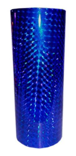 Copo Long Drink Translucido Metalizado  Holog Azul  - 360 Ml