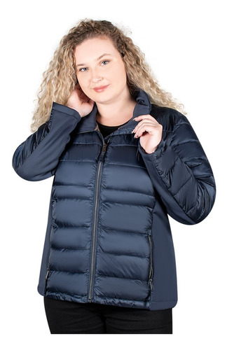 Chamarra Mujer Greenlander Pol7630xl Plus Size Cuello Alto